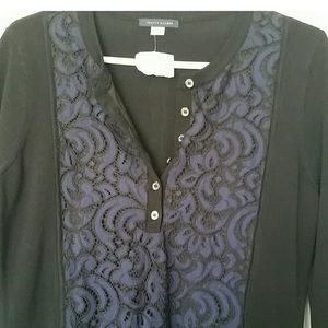 Tommy Hilfiger black and blue lace  dress NWT SZ M